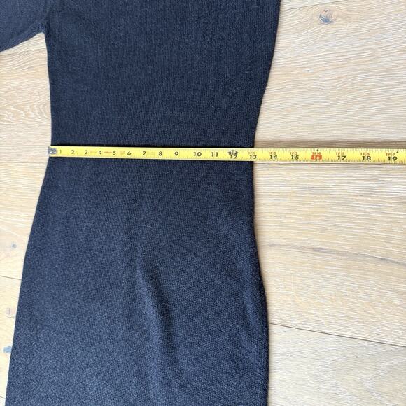 Vintage Sarah Taylor Black Knit Sequin Beaded Sweater Dress Silk Angora S - Picture 7 of 9